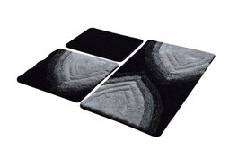 Mijölnir Stella - Antracita Juego de Alfombras de Baño de Acrílico
